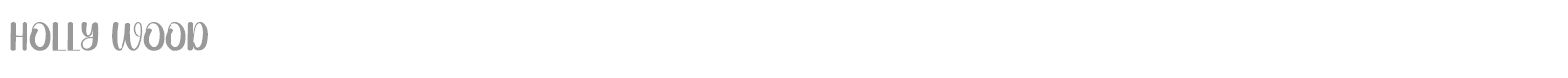 Holly Wood font preview